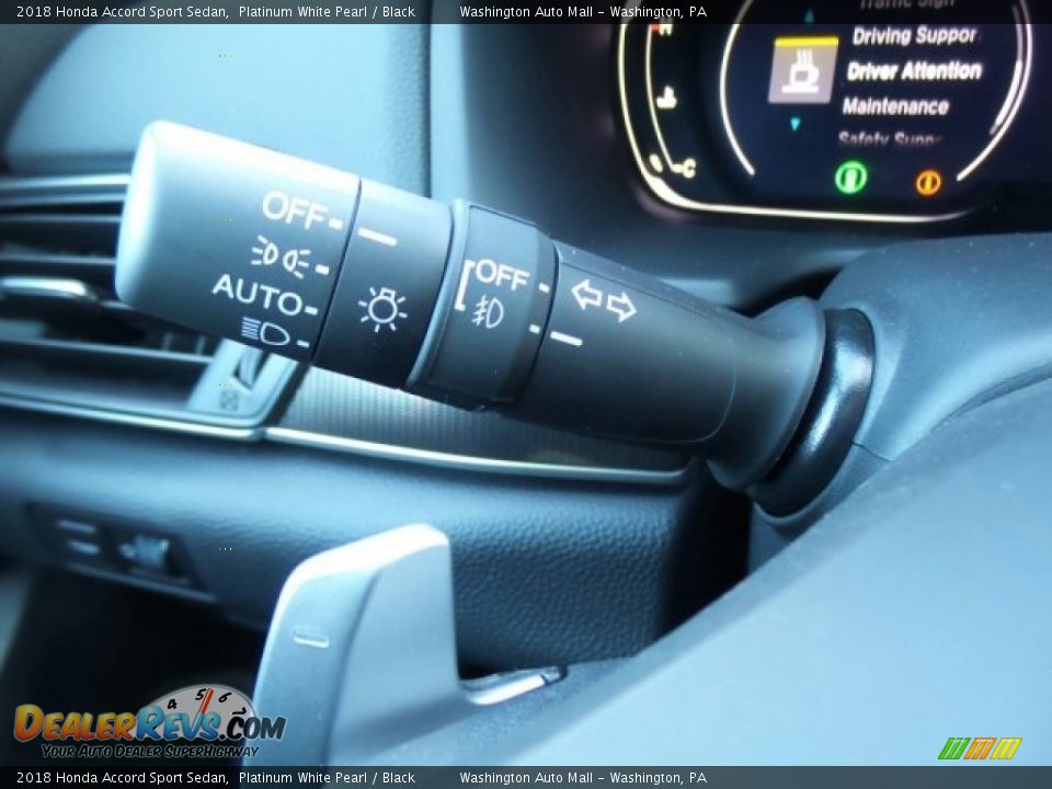 2018 Honda Accord Sport Sedan Platinum White Pearl / Black Photo #19