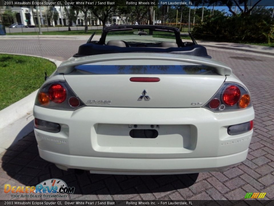 2003 Mitsubishi Eclipse Spyder GS Dover White Pearl / Sand Blast Photo #15