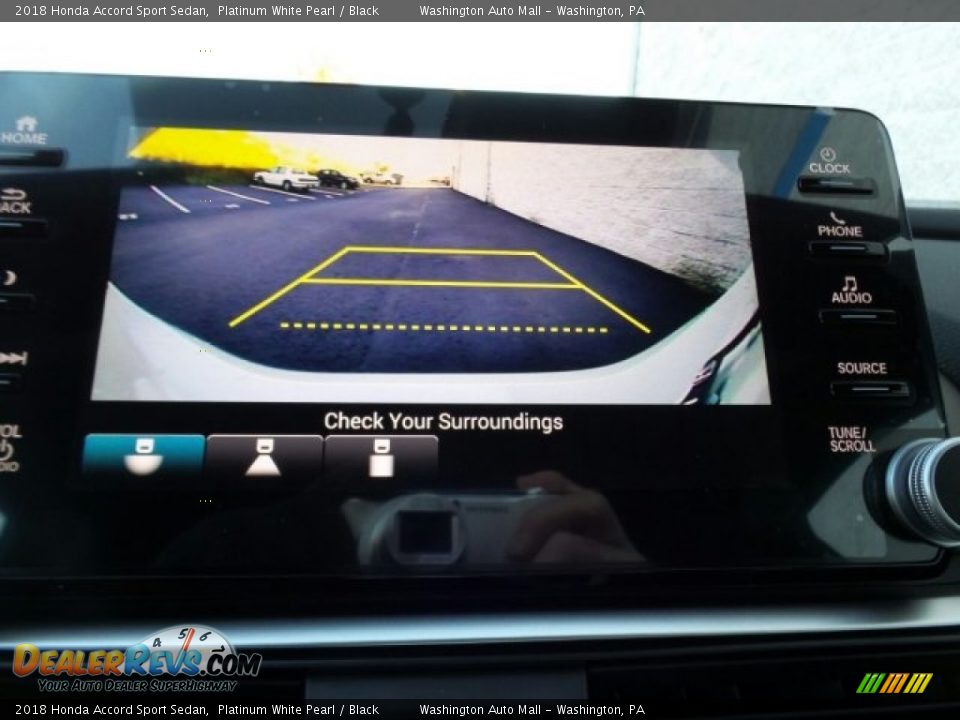 2018 Honda Accord Sport Sedan Platinum White Pearl / Black Photo #28
