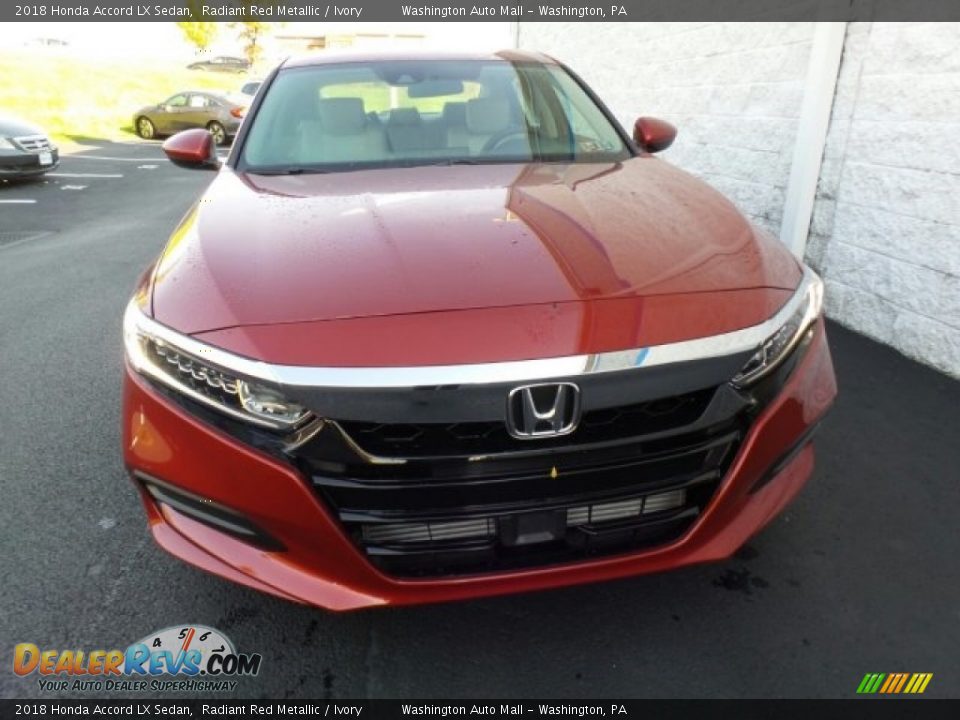 2018 Honda Accord LX Sedan Radiant Red Metallic / Ivory Photo #3