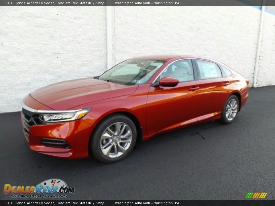 2018 Honda Accord LX Sedan Radiant Red Metallic / Ivory Photo #5