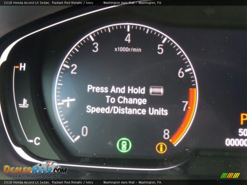 2018 Honda Accord LX Sedan Radiant Red Metallic / Ivory Photo #14