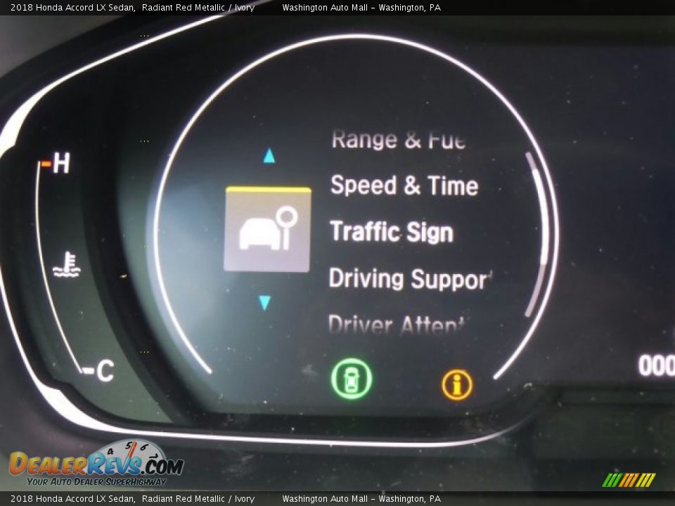2018 Honda Accord LX Sedan Radiant Red Metallic / Ivory Photo #15