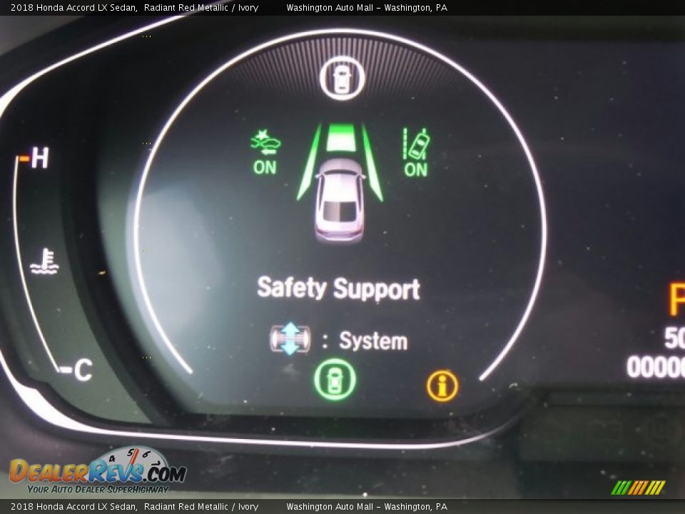 2018 Honda Accord LX Sedan Radiant Red Metallic / Ivory Photo #16