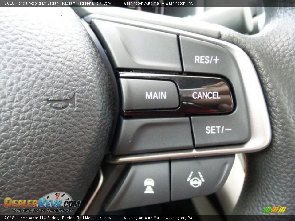 2018 Honda Accord LX Sedan Radiant Red Metallic / Ivory Photo #19