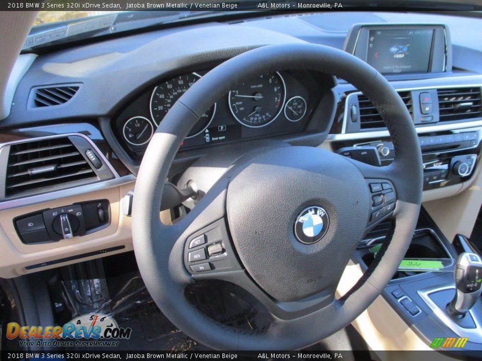 2018 BMW 3 Series 320i xDrive Sedan Jatoba Brown Metallic / Venetian Beige Photo #14
