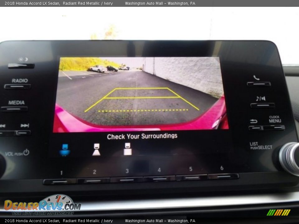 2018 Honda Accord LX Sedan Radiant Red Metallic / Ivory Photo #24