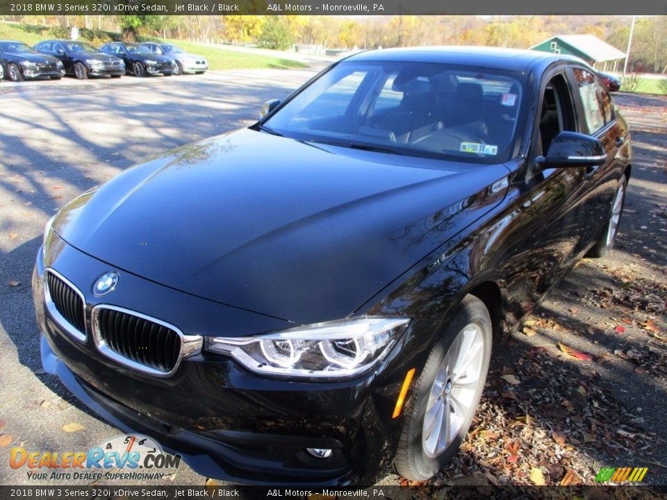 2018 BMW 3 Series 320i xDrive Sedan Jet Black / Black Photo #9