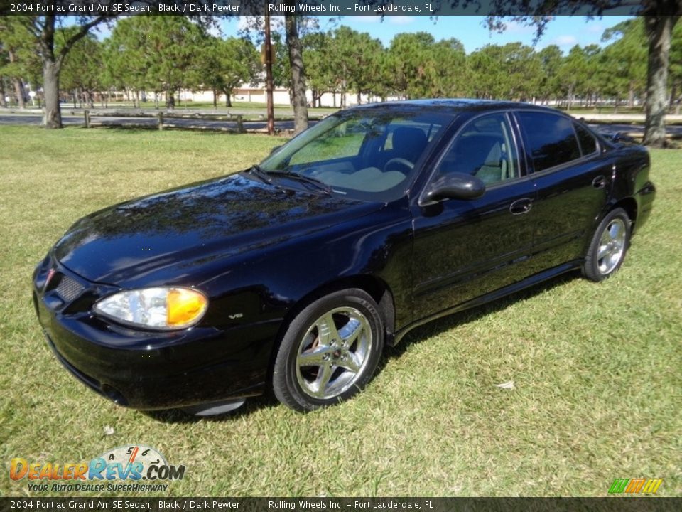 2004 Pontiac Grand Am SE Sedan Black / Dark Pewter Photo #1