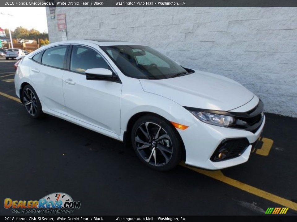 2018 Honda Civic Si Sedan White Orchid Pearl / Black Photo #1