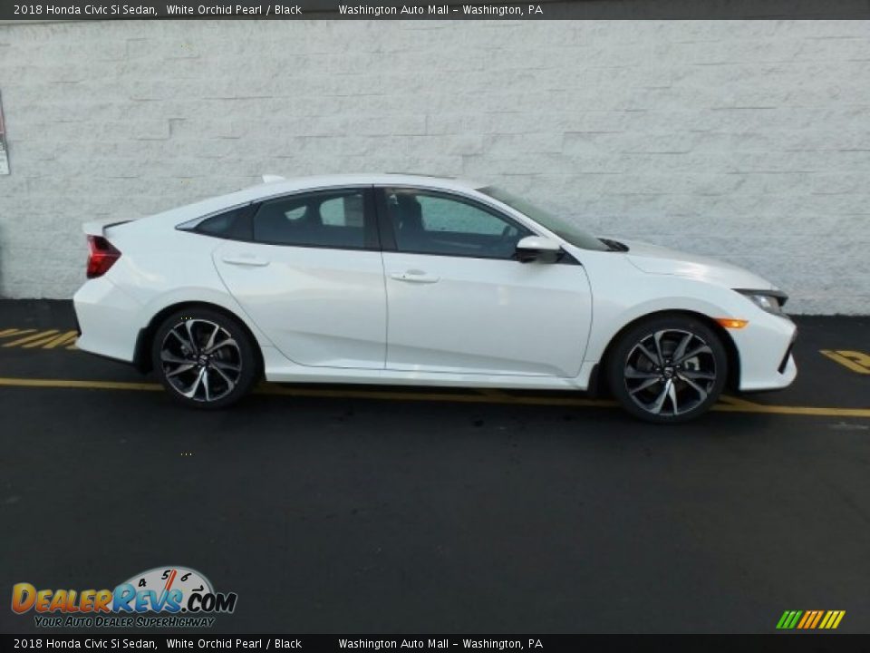 2018 Honda Civic Si Sedan White Orchid Pearl / Black Photo #2