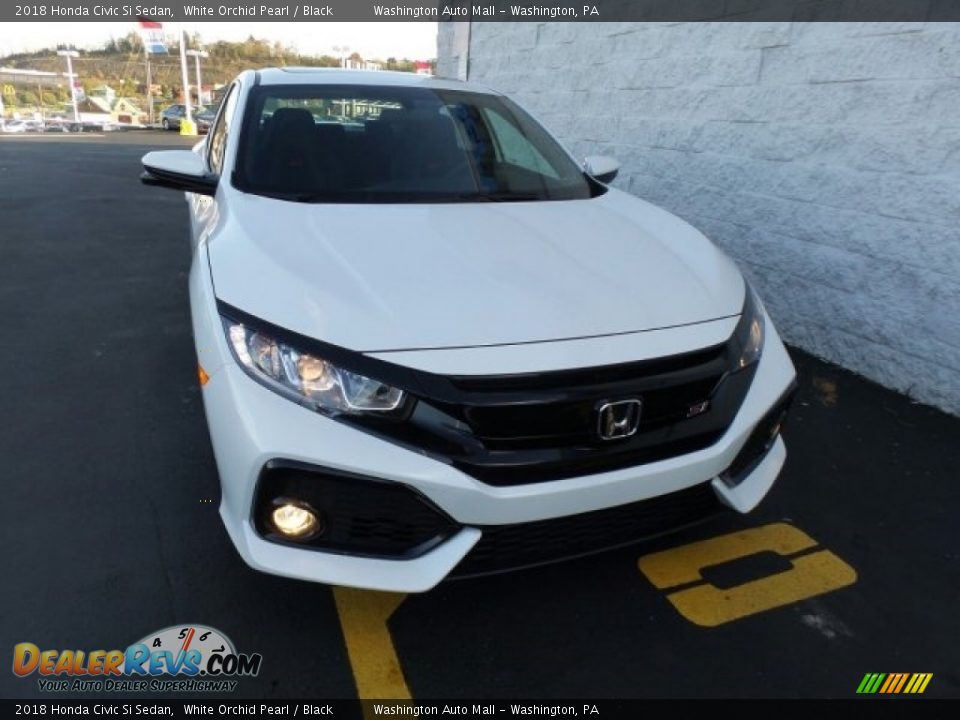 2018 Honda Civic Si Sedan White Orchid Pearl / Black Photo #3