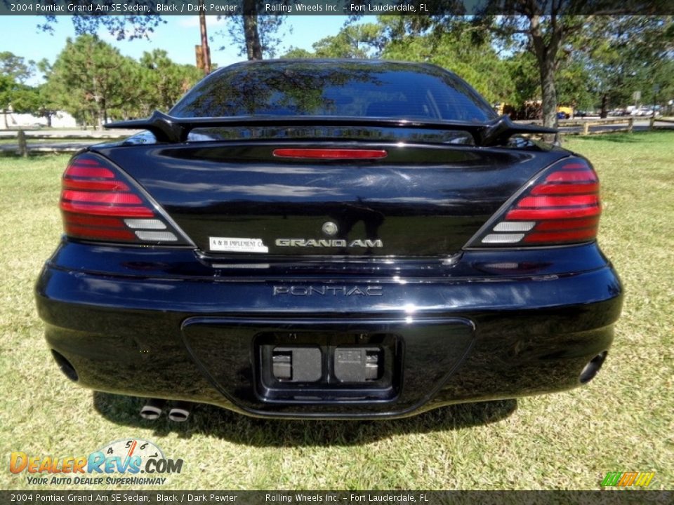 2004 Pontiac Grand Am SE Sedan Black / Dark Pewter Photo #7