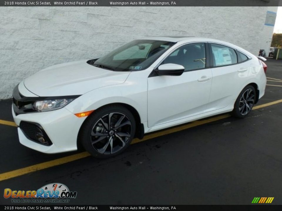 2018 Honda Civic Si Sedan White Orchid Pearl / Black Photo #5