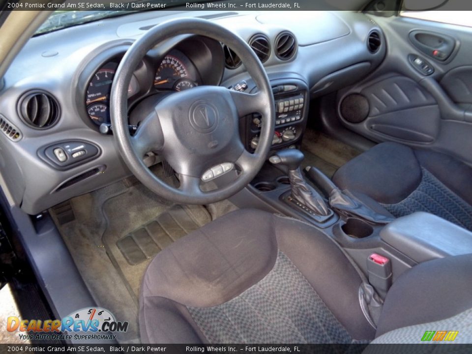 2004 Pontiac Grand Am SE Sedan Black / Dark Pewter Photo #8