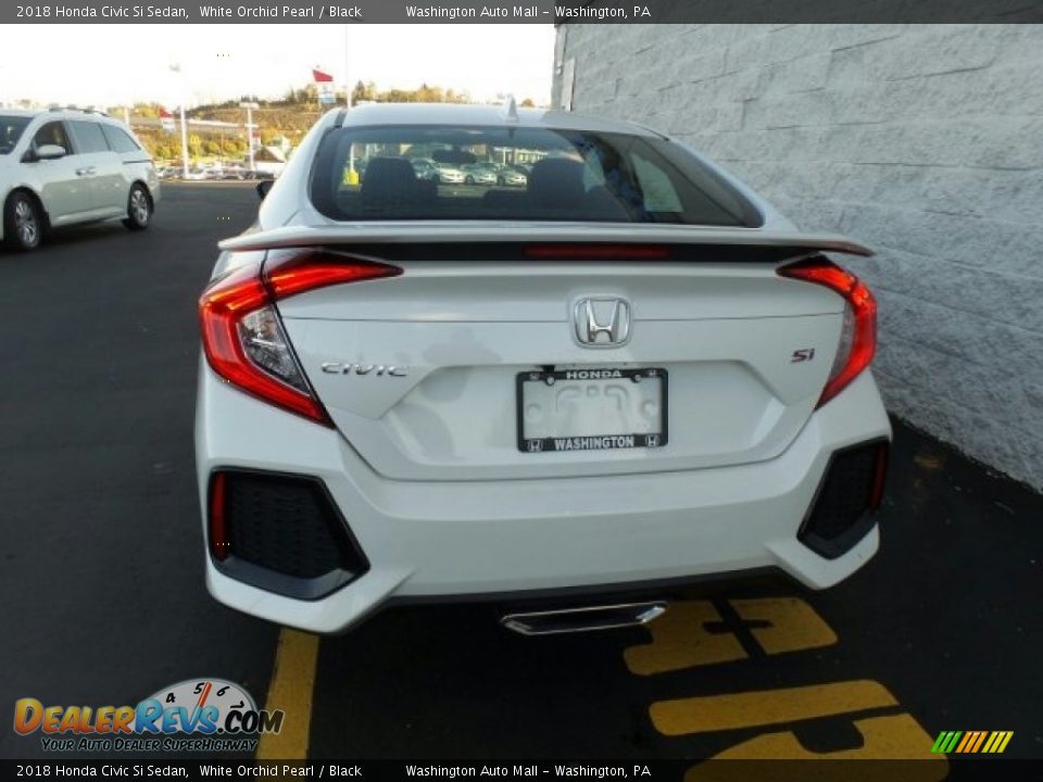 2018 Honda Civic Si Sedan White Orchid Pearl / Black Photo #7