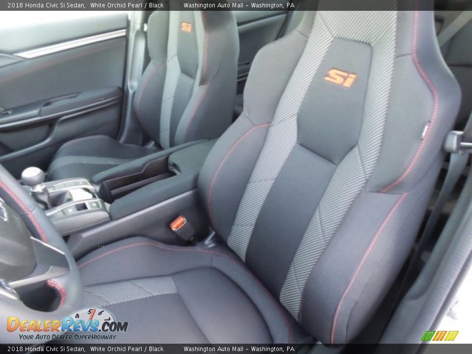 2018 Honda Civic Si Sedan White Orchid Pearl / Black Photo #9