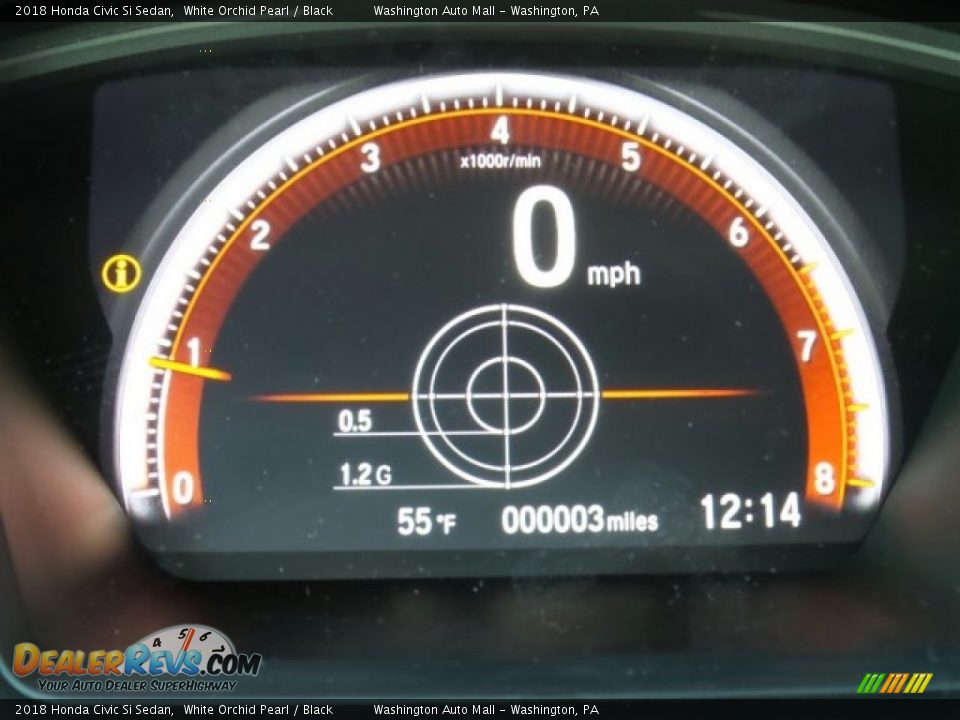 2018 Honda Civic Si Sedan White Orchid Pearl / Black Photo #17
