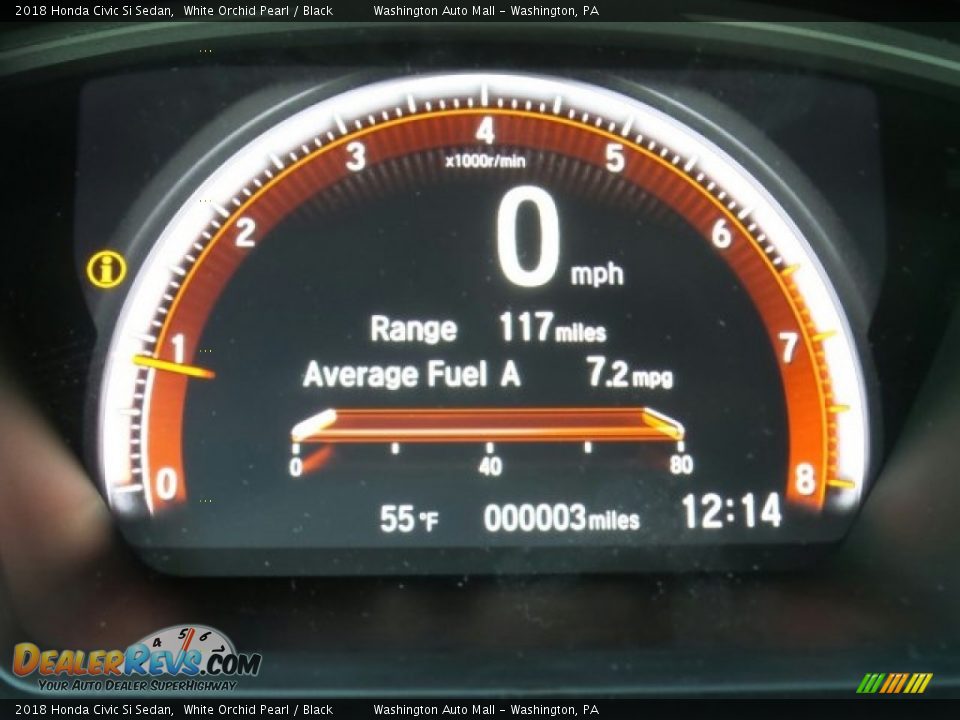 2018 Honda Civic Si Sedan White Orchid Pearl / Black Photo #19