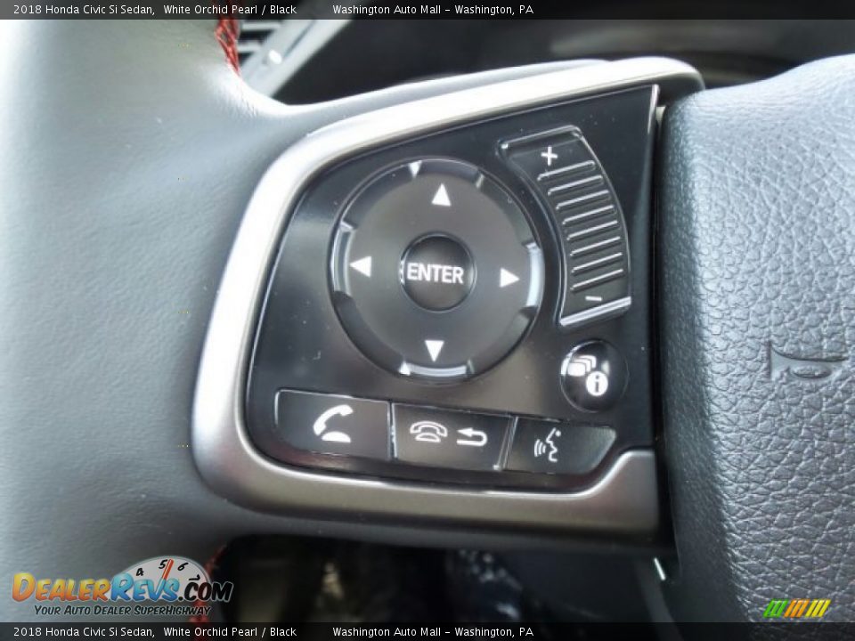 2018 Honda Civic Si Sedan White Orchid Pearl / Black Photo #21