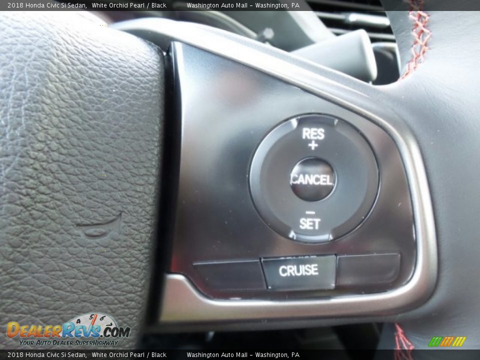 2018 Honda Civic Si Sedan White Orchid Pearl / Black Photo #23