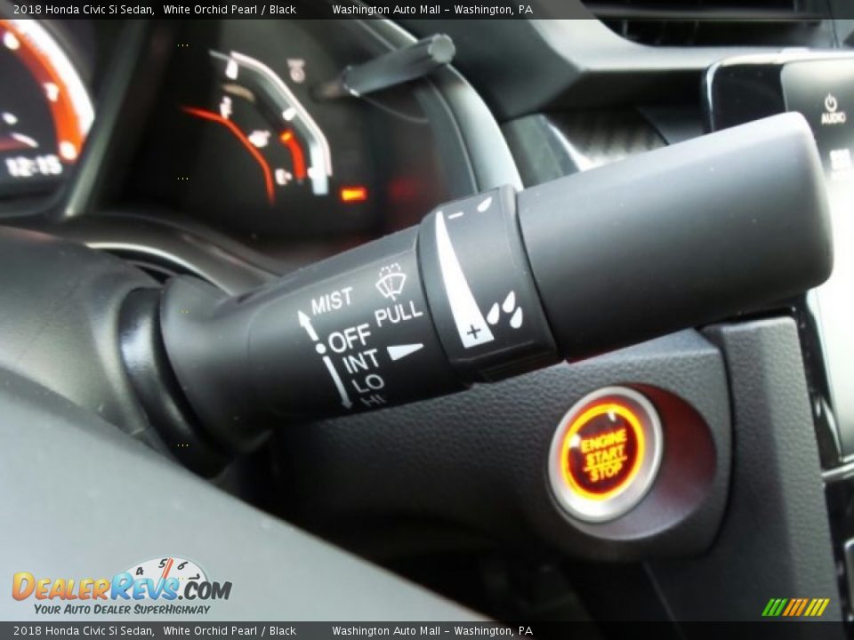 2018 Honda Civic Si Sedan White Orchid Pearl / Black Photo #24
