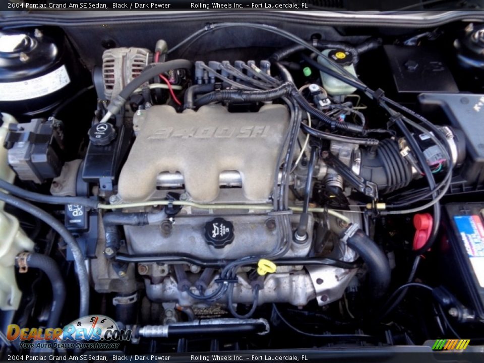 2004 Pontiac Grand Am SE Sedan Black / Dark Pewter Photo #22