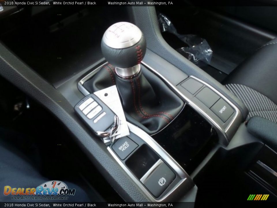 2018 Honda Civic Si Sedan White Orchid Pearl / Black Photo #28