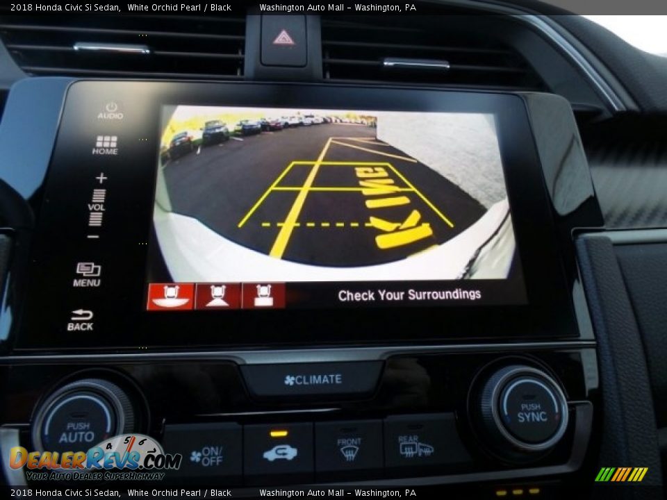 2018 Honda Civic Si Sedan White Orchid Pearl / Black Photo #29