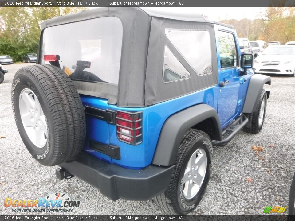2016 Jeep Wrangler Sport Hydro Blue Pearl / Black Photo #2