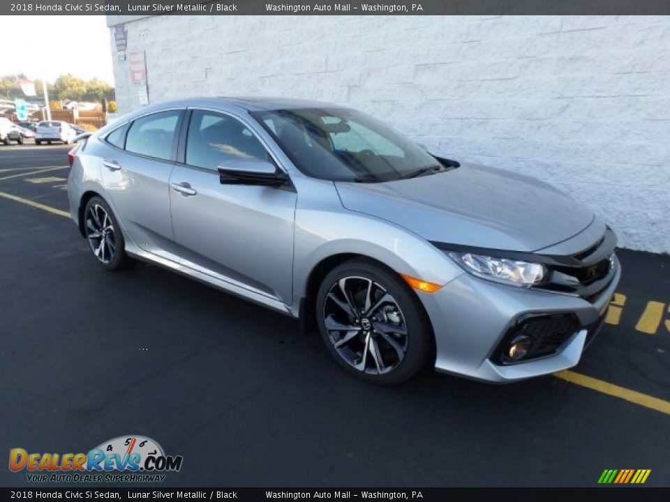 2018 Honda Civic Si Sedan Lunar Silver Metallic / Black Photo #1