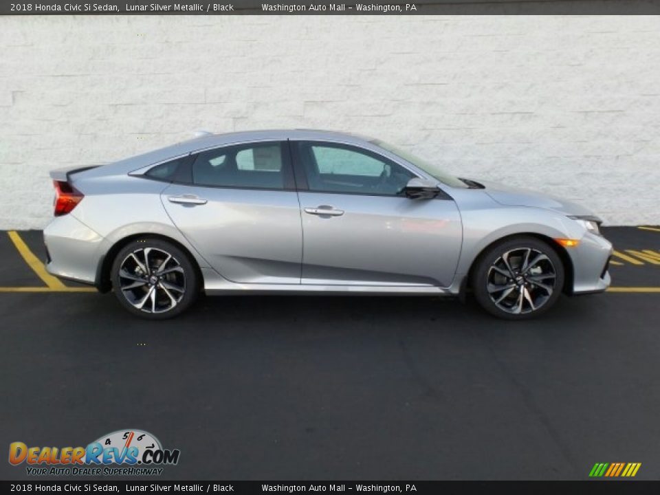 Lunar Silver Metallic 2018 Honda Civic Si Sedan Photo #2