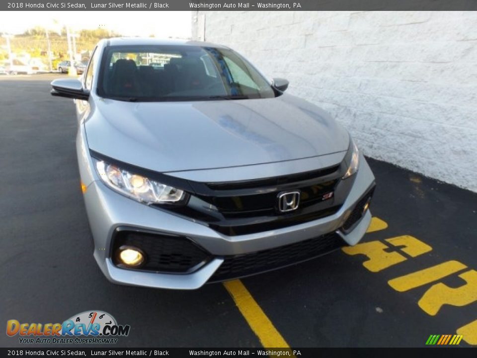 2018 Honda Civic Si Sedan Lunar Silver Metallic / Black Photo #3