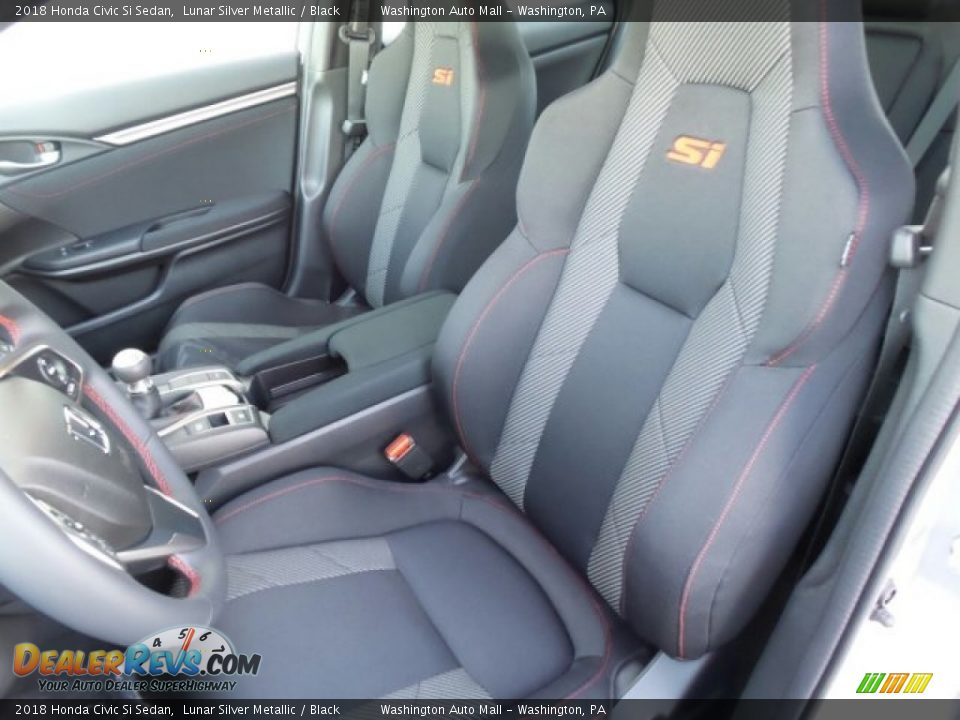 2018 Honda Civic Si Sedan Lunar Silver Metallic / Black Photo #9