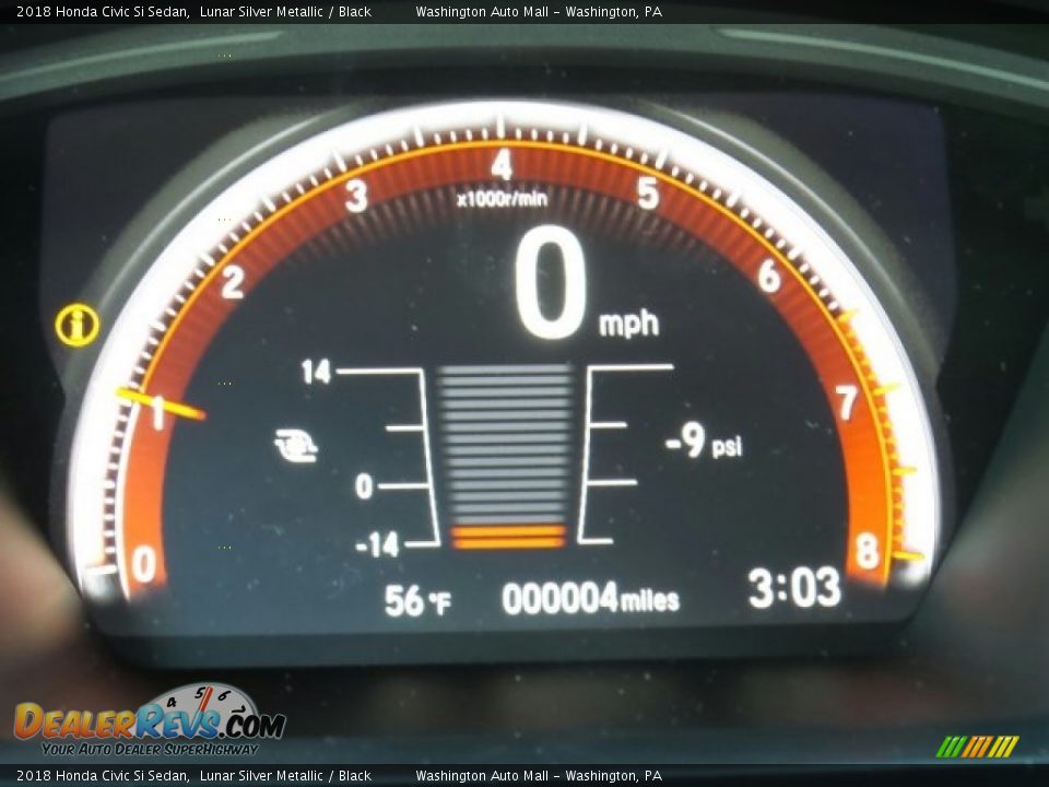 2018 Honda Civic Si Sedan Gauges Photo #15