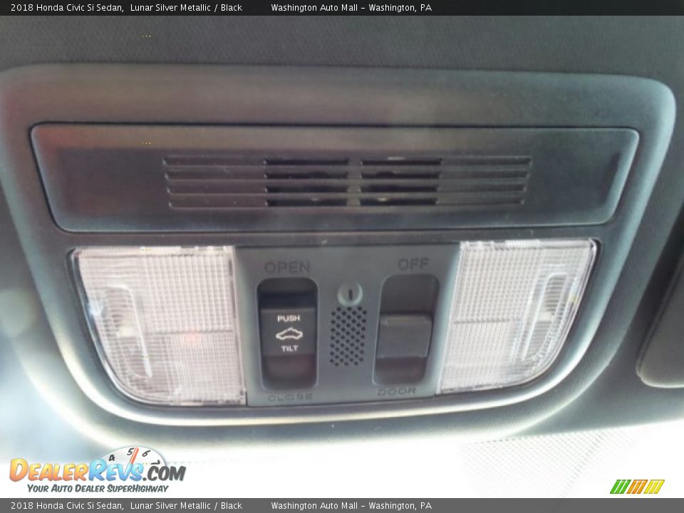 2018 Honda Civic Si Sedan Lunar Silver Metallic / Black Photo #30
