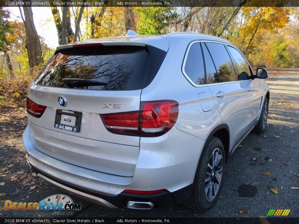 2018 BMW X5 xDrive35i Glacier Silver Metallic / Black Photo #3