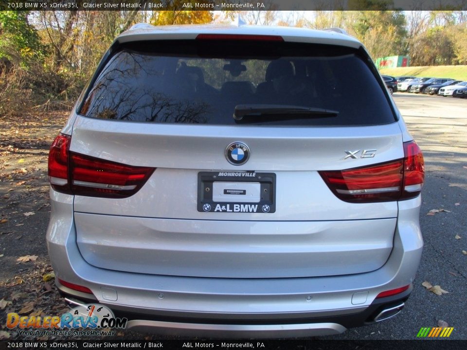 2018 BMW X5 xDrive35i Glacier Silver Metallic / Black Photo #4