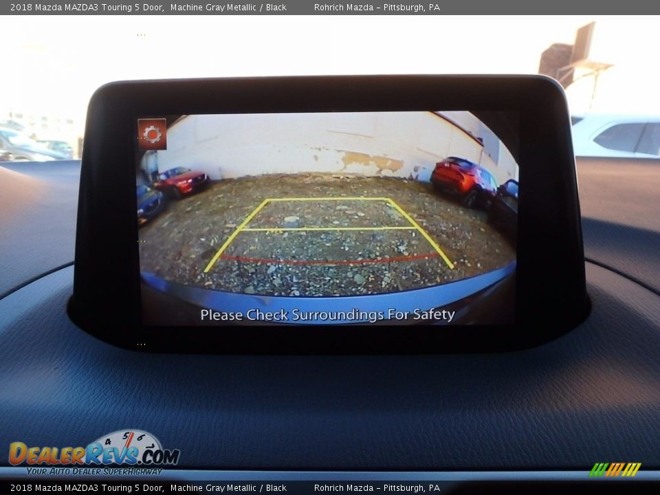2018 Mazda MAZDA3 Touring 5 Door Machine Gray Metallic / Black Photo #15