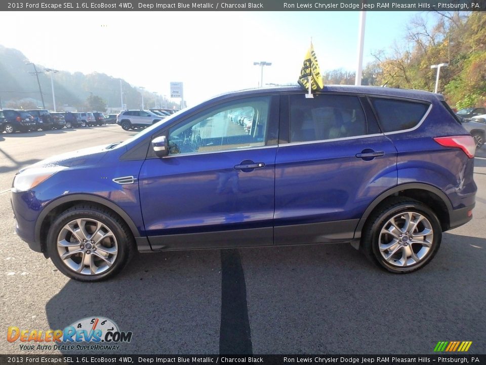 2013 Ford Escape SEL 1.6L EcoBoost 4WD Deep Impact Blue Metallic / Charcoal Black Photo #2