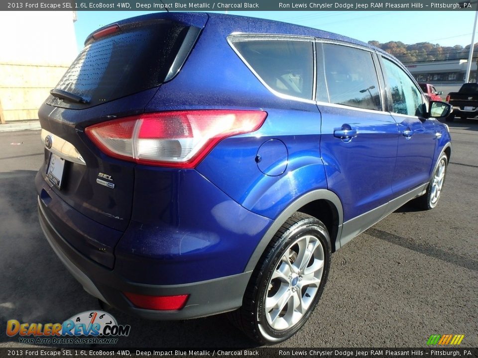 2013 Ford Escape SEL 1.6L EcoBoost 4WD Deep Impact Blue Metallic / Charcoal Black Photo #6