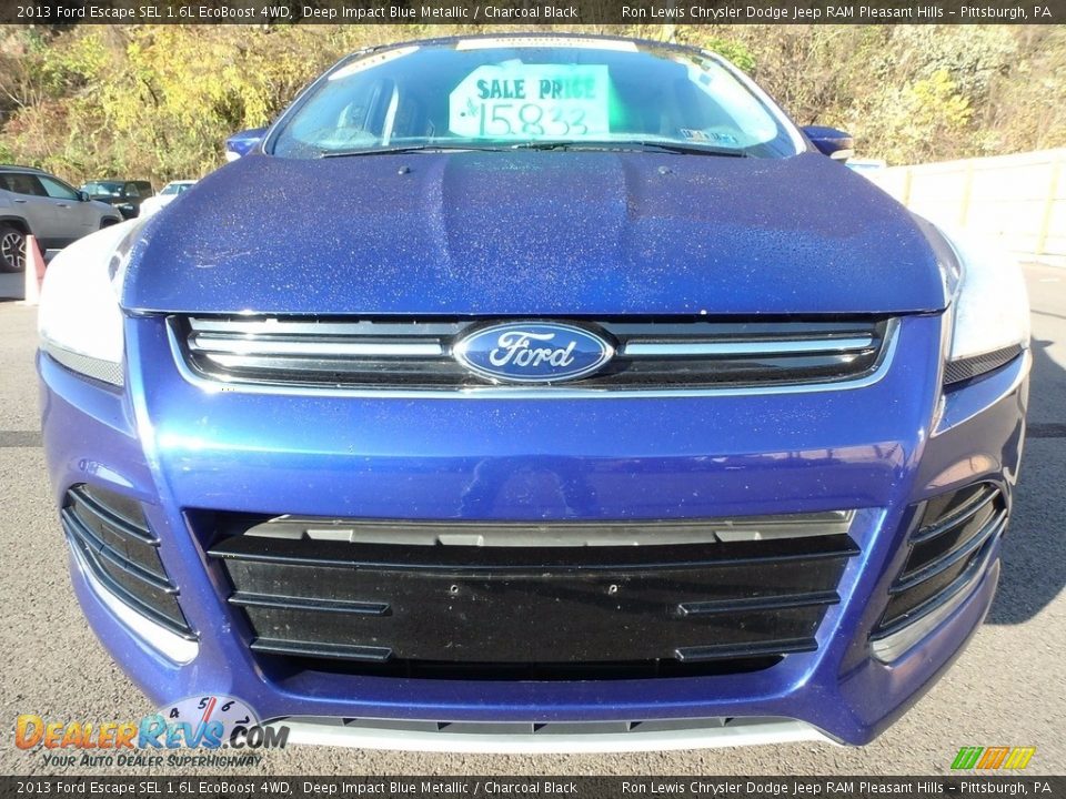 2013 Ford Escape SEL 1.6L EcoBoost 4WD Deep Impact Blue Metallic / Charcoal Black Photo #9