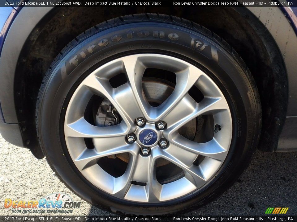 2013 Ford Escape SEL 1.6L EcoBoost 4WD Deep Impact Blue Metallic / Charcoal Black Photo #10