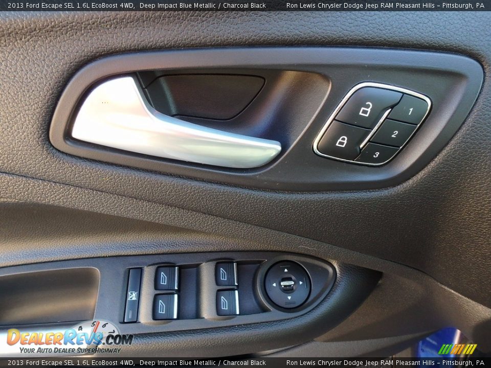 2013 Ford Escape SEL 1.6L EcoBoost 4WD Deep Impact Blue Metallic / Charcoal Black Photo #14