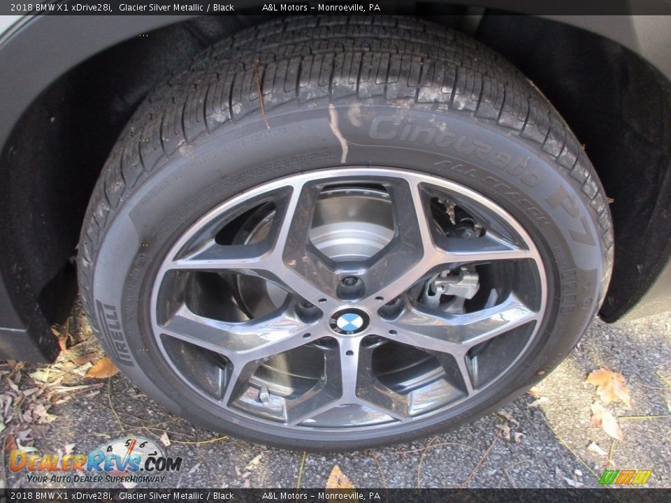2018 BMW X1 xDrive28i Glacier Silver Metallic / Black Photo #5