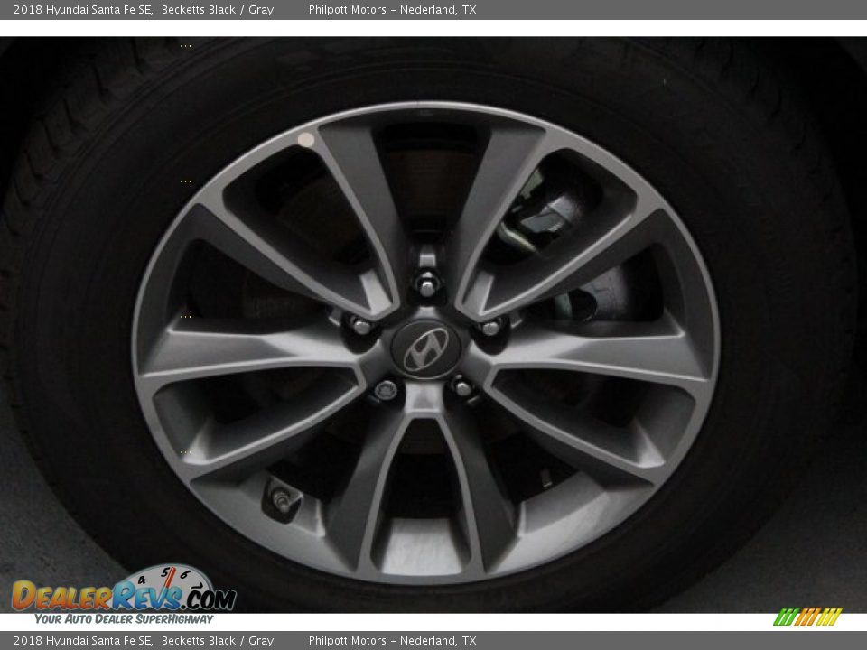 2018 Hyundai Santa Fe SE Becketts Black / Gray Photo #4