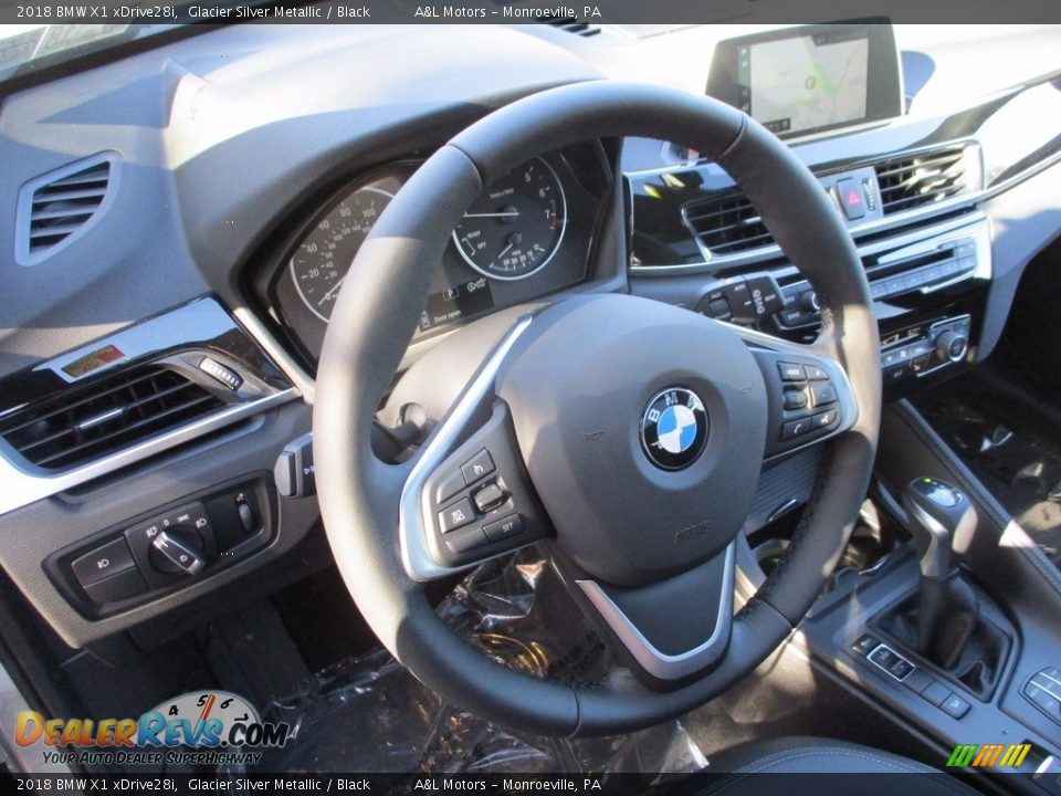 2018 BMW X1 xDrive28i Steering Wheel Photo #13