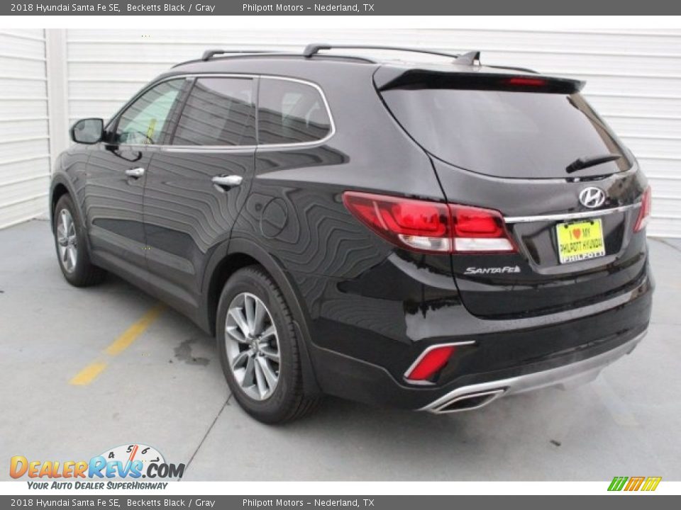 2018 Hyundai Santa Fe SE Becketts Black / Gray Photo #5