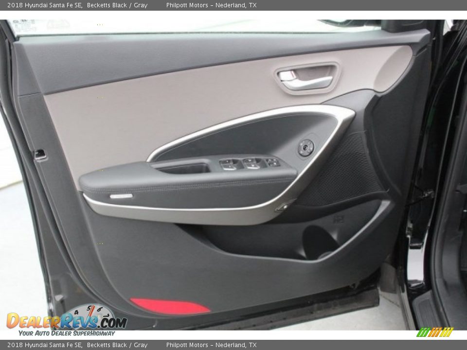 2018 Hyundai Santa Fe SE Becketts Black / Gray Photo #8