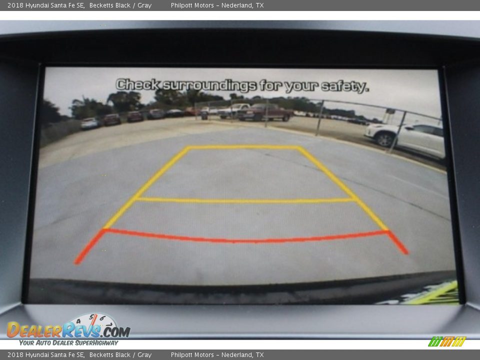 2018 Hyundai Santa Fe SE Becketts Black / Gray Photo #12